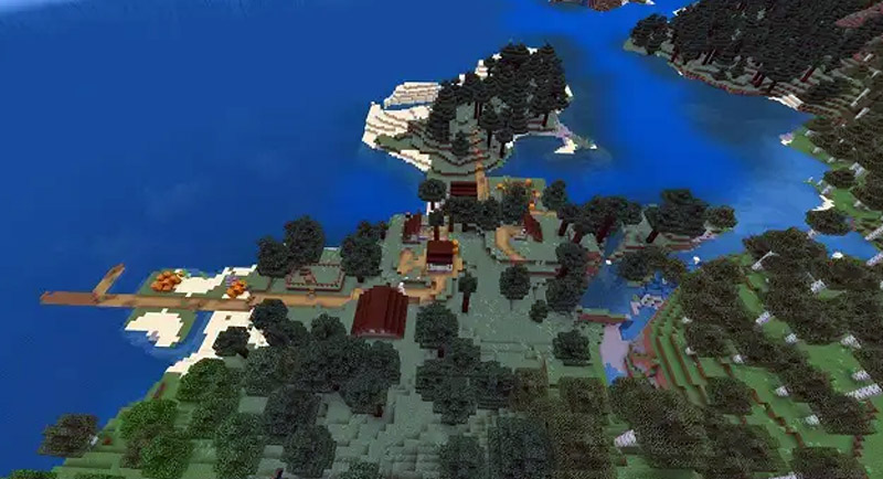 Seaside Village - Minecraft Seeds for PS5