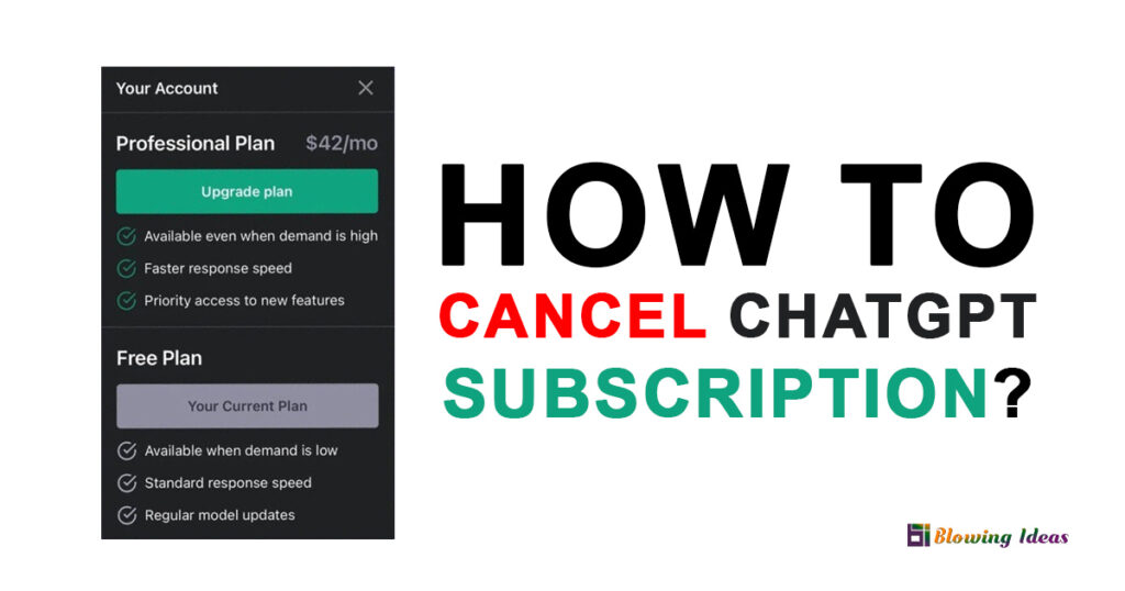 How to Cancel ChatGPT Subscription