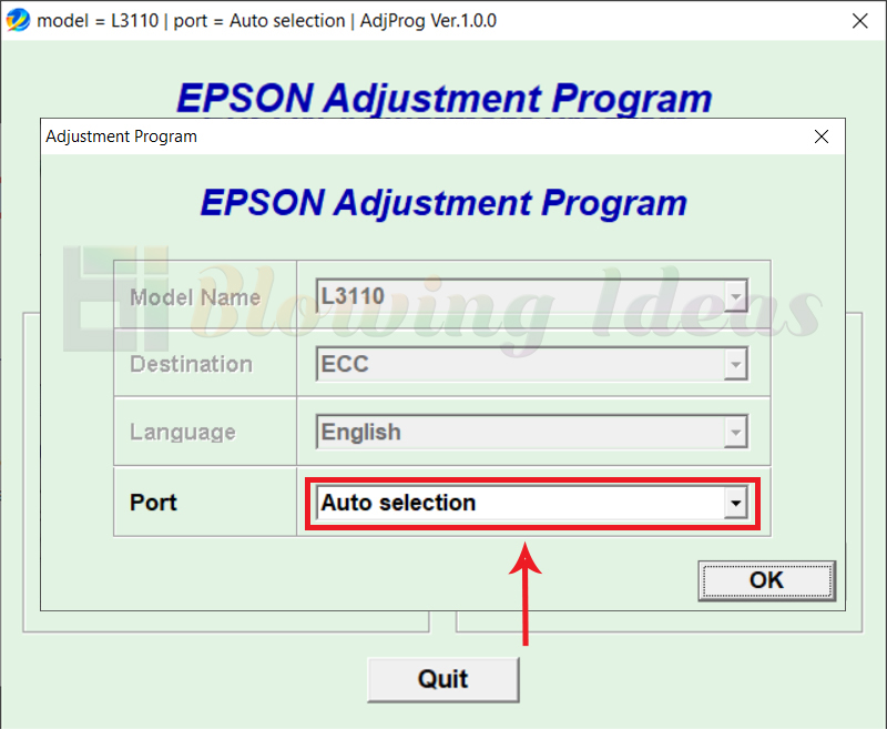 Choose Epson L3110 USB Port