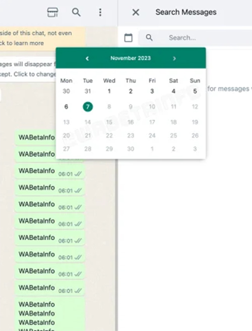 WhatsApp Desktop App Search Tool