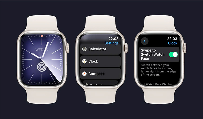 Change Watch Faces With a Swipe