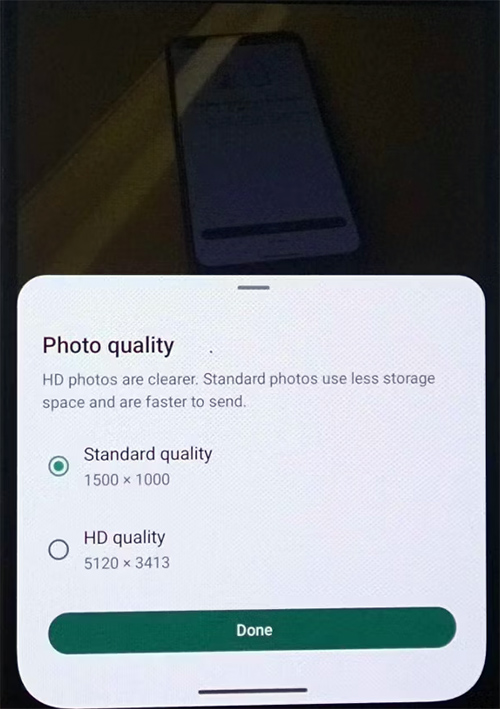 Send hd photos in WhatsApp