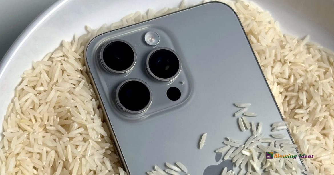 Here is what to do if your iPhone becomes wet. Advice: Do not put it in rice